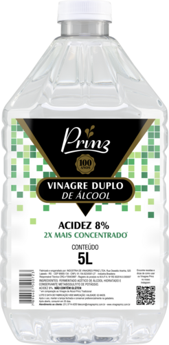 Vinagre Duplo de Álcool Acidez 8%
